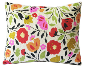 India Garden designer pillow from the Kim Parker Home collection