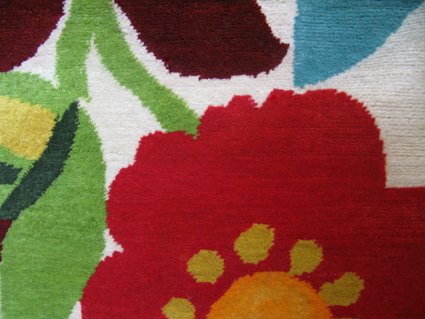 Dickon's Garden designer rug by Kim Parker detail