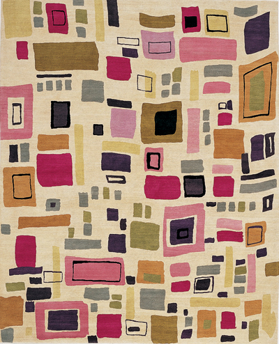 "Manhattan" designer rug from the Kim Parker Home Collection