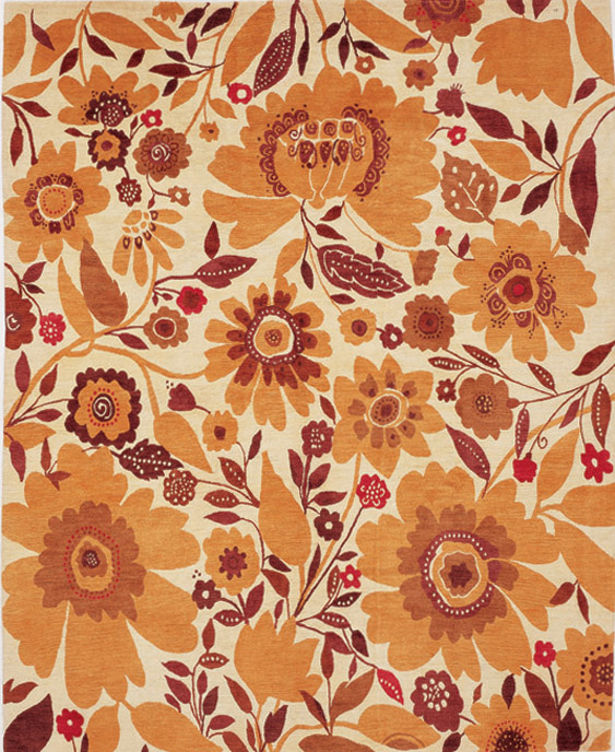 "Oshun" Plush designer rug from the Kim Parker Rug Collection.