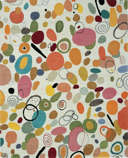 "Samba" designer rug from the Kim Parker Home collection