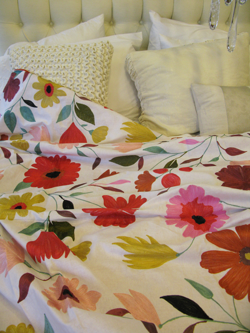 Kim Parker Home "Wild Roses"bedspread