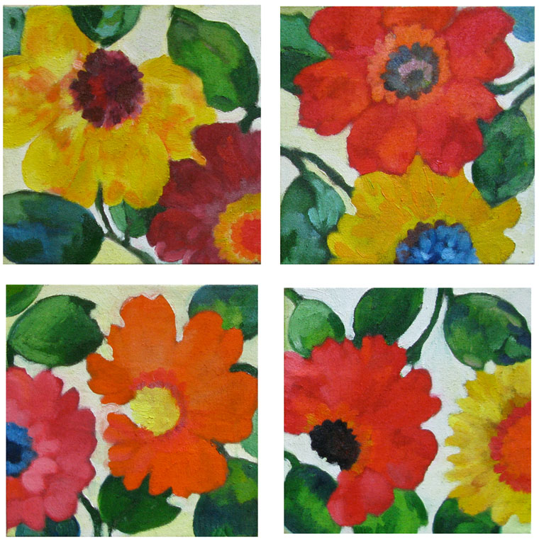 "Anemones 1-4" by Kim Parker 2011