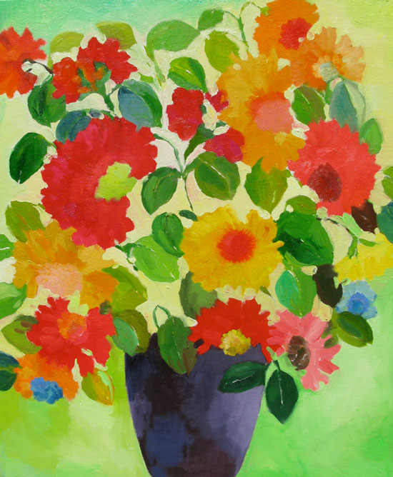 "Lou's Bouquet" painting by Kim Parker