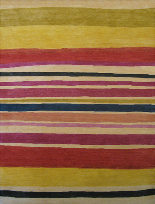 Sunrise Stripe designer rug from the Kim Parker Home collection