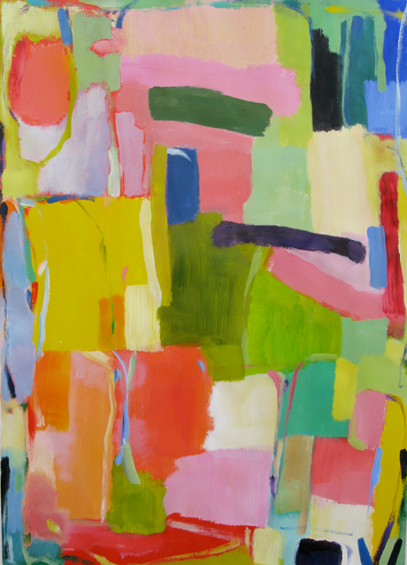 "Urban Essay 8" by Kim Parker. 22''x30''; Acrylic on paper. Copyright Kim Parker 2012. All rights reserved.