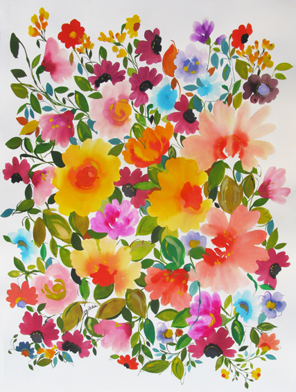 "Snapdragons and Anemones" by Kim Parker